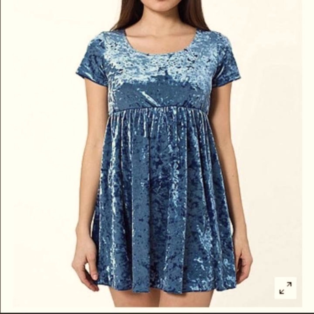 American Apparel Velvet Babydoll T-shirt Dress